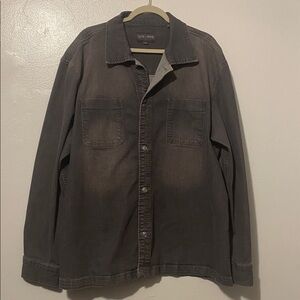 SLATE & STONE Denim Shacket Shirt Jacket XXL Grey